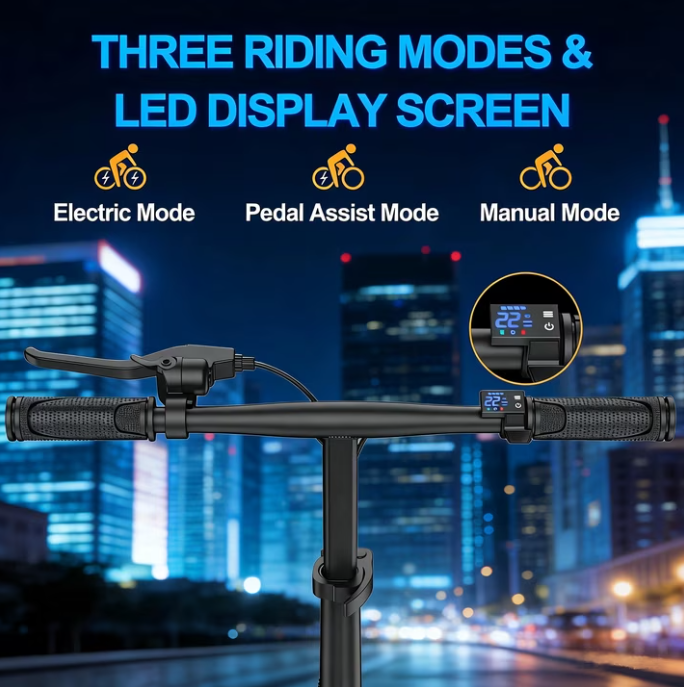 lectric Bike for Adults, 500W Motor, 20 MPH Max Speed Folding Ebike, 14" Electric Bicycles, Max 30 Miles Range (Pedal Assist Mode), Mini E Bikes