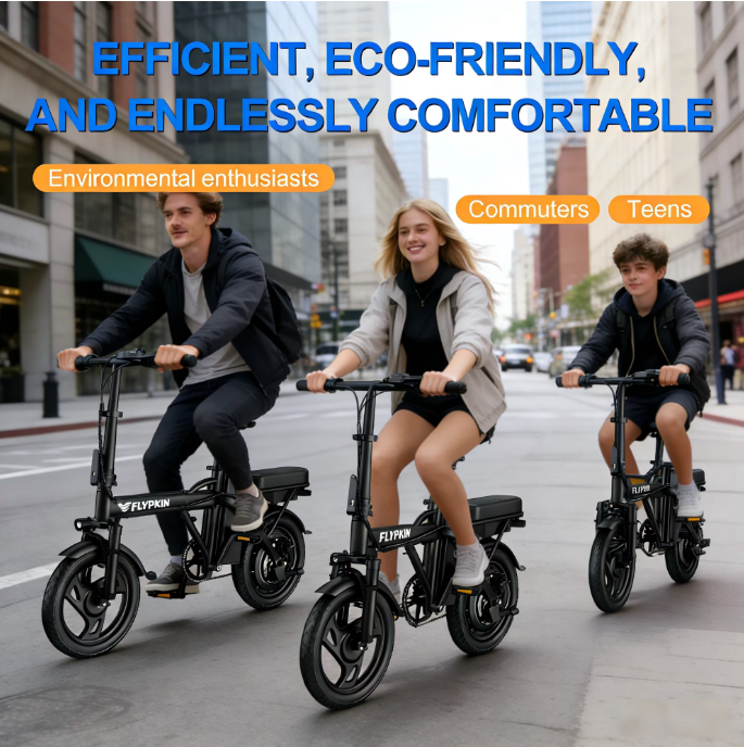 lectric Bike for Adults, 500W Motor, 20 MPH Max Speed Folding Ebike, 14" Electric Bicycles, Max 30 Miles Range (Pedal Assist Mode), Mini E Bikes